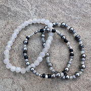 The Silver Lining Bracelet Set | Solace Bracelet Collection (Set of 3)